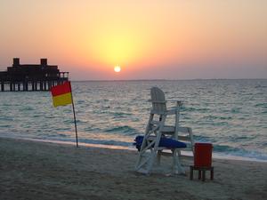 Jumeirah Beach Dubai at sunset